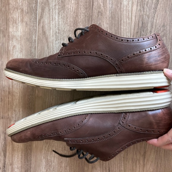 Cole Haan Grand.OS brown leather Oxfords size 13 - Picture 7 of 12